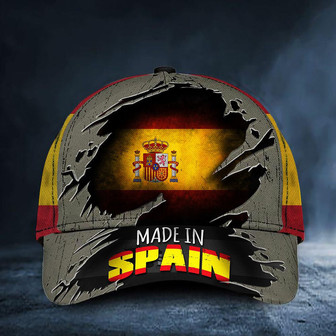 Made In Spain Cap Old Retro Spanish Flag Hat Patriotic Spanish Gifts For Him Hat - Thegiftio