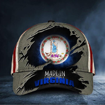 Made In Virginia Hat Patriotic Baseball Cap Proud Virginia Merchandis Hat - Thegiftio UK
