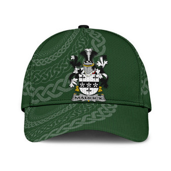 Madock Coat Of Arms Irish Family Crest St Patrick's Day Hat Classic Cap Hat - Thegiftio UK
