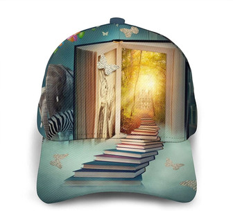 Magic Book Forest Print Casual Baseball Cap Adjustable Twill Sports Dad Hats for Unisex Hat - Thegiftio