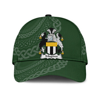 Maginn Coat Of Arms Irish Family Crest St Patrick's Day Hat Classic Cap Hat - Thegiftio UK