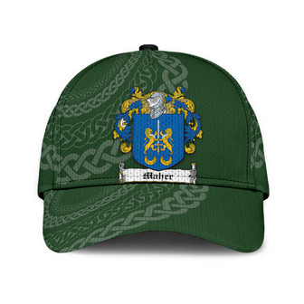 Maher Coat Of Arms Irish Family Crest St Patrick's Day Hat Classic Cap Hat - Thegiftio UK