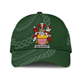 Malaphant Coat Of Arms Irish Family Crest St Patrick's Day Hat Classic Cap Hat - Thegiftio UK