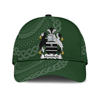 Mansfield Coat Of Arms Irish Family Crest St Patrick's Day Hat Classic Cap Hat - Thegiftio UK
