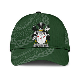 Mcalindem Coat Of Arms Irish Family Crest St Patrick's Day Hat Classic Cap Hat - Thegiftio UK
