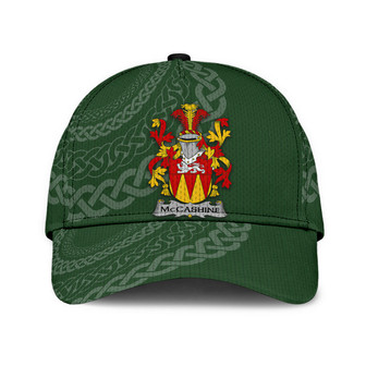 Mccashine Coat Of Arms Irish Family Crest St Patrick's Day Hat Classic Cap Hat - Thegiftio UK