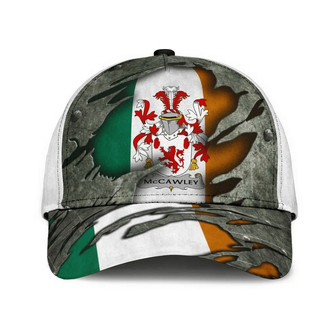 Mccawley Coat Of Arms Irish Family Crest Hat Classic Cap Hat - Thegiftio UK
