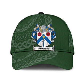 Mcclure Coat Of Arms Irish Family Crest St Patrick's Day Hat Classic Cap Hat - Thegiftio UK