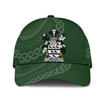 Mccoy Coat Of Arms Irish Family Crest St Patrick's Day Hat Classic Cap Hat - Thegiftio UK
