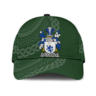 Mccrery Coat Of Arms Irish Family Crest St Patrick's Day Hat Classic Cap Hat - Thegiftio UK