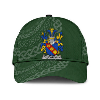Mcfadyen Coat Of Arms Irish Family Crest St Patrick's Day Hat Classic Cap Hat - Thegiftio UK