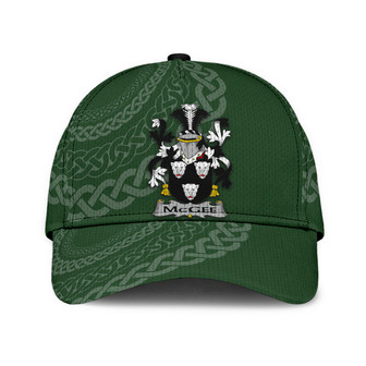 Mcgee Coat Of Arms Irish Family Crest St Patrick's Day Hat Classic Cap Hat - Thegiftio UK