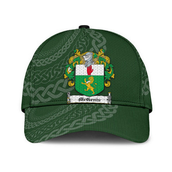 Mcgenis Coat Of Arms Irish Family Crest St Patrick's Day Hat Classic Cap Hat - Thegiftio UK