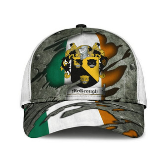 Mcgeough Coat Of Arms Irish Family Crest Hat Classic Cap Hat - Thegiftio UK