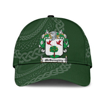 Mcgeraghty Coat Of Arms Irish Family Crest St Patrick's Day Hat Classic Cap Hat - Thegiftio UK