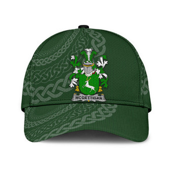 Mcgettigan Coat Of Arms Irish Family Crest St Patrick's Day Hat Classic Cap Hat - Thegiftio UK