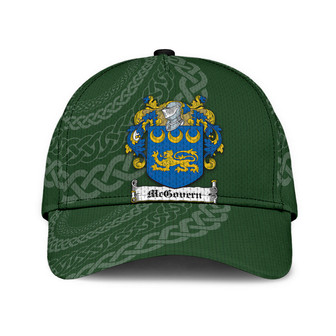 Mcgovern Coat Of Arms Irish Family Crest St Patrick's Day Hat Classic Cap Hat - Thegiftio UK