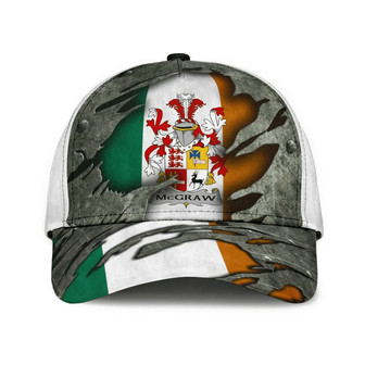 Mcgraw Coat Of Arms Irish Family Crest Hat Classic Cap Hat - Thegiftio UK