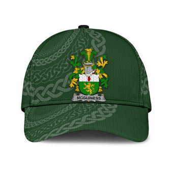 Mcguiness Coat Of Arms Irish Family Crest St Patrick's Day Hat Classic Cap Hat - Thegiftio UK