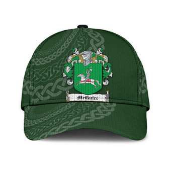 Mcguire Coat Of Arms Irish Family Crest St Patrick's Day Hat Classic Cap Hat - Thegiftio UK