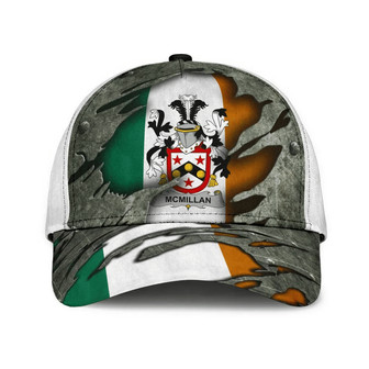 Mcmillan Coat Of Arms Irish Family Crest Hat Classic Cap Hat - Thegiftio UK