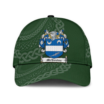Mcnevins Coat Of Arms Irish Family Crest St Patrick's Day Hat Classic Cap Hat - Thegiftio UK