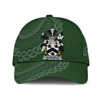 Mcpierce Coat Of Arms Irish Family Crest St Patrick's Day Hat Classic Cap Hat - Thegiftio UK