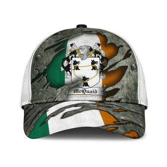 Mcquaid Coat Of Arms Irish Family Crest Hat Classic Cap Hat - Thegiftio UK