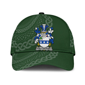 Mcweir Coat Of Arms Irish Family Crest St Patrick's Day Hat Classic Cap Hat - Thegiftio UK