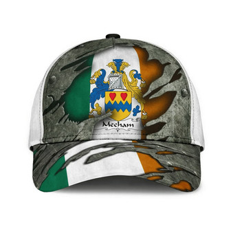 Mecham Coat Of Arms Irish Family Crest Hat Classic Cap Hat - Thegiftio UK