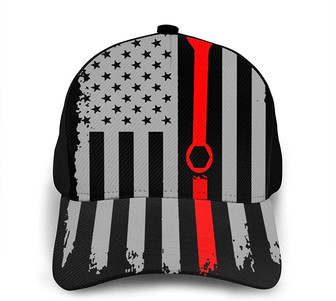 Mechanic American USA Flag Cap Printing Baseball Cap Trucker Cap Dad Hat Mesh Cap Hat - Thegiftio UK