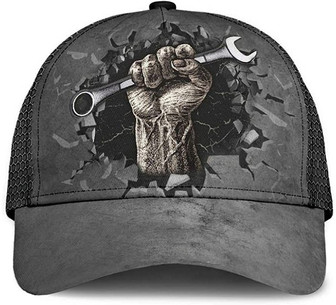 Mechanic Wrench Black Simple and Beautiful Printed Unisex Hat Classic Cap, Snapback Cap for Men, Women Hat - Thegiftio UK