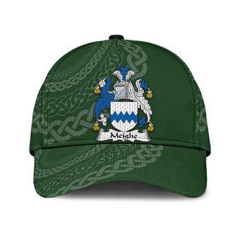 Meighe Coat Of Arms Irish Family Crest St Patrick's Day Hat Classic Cap Hat - Thegiftio UK