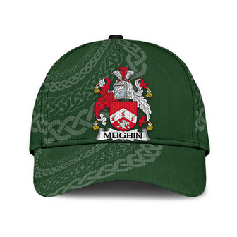Meighin Coat Of Arms Irish Family Crest St Patrick's Day Hat Classic Cap Hat - Thegiftio UK