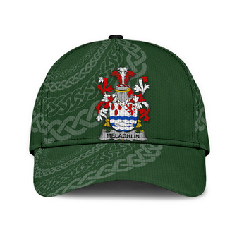 Melaghlin Coat Of Arms Irish Family Crest St Patrick's Day Hat Classic Cap Hat - Thegiftio UK