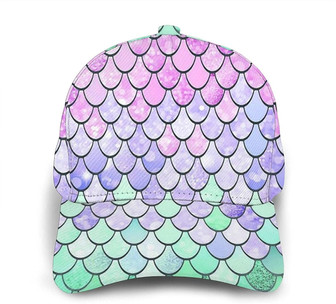 Mermaid Scale Classic Baseball Cap Adjustable Twill Sports Dad Hats for Unisex Hat - Thegiftio UK