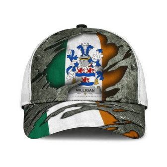 Milligan Coat Of Arms Irish Family Crest Hat Classic Cap Hat - Thegiftio UK