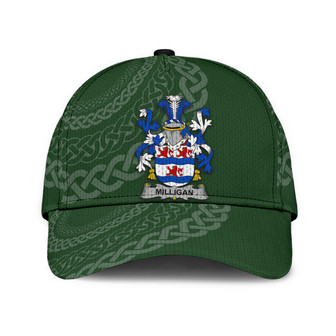 Milligan Coat Of Arms Irish Family Crest St Patrick's Day Hat Classic Cap Hat - Thegiftio UK