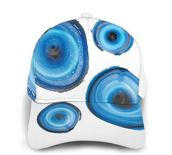Mineral Rings Print Casual Baseball Cap Adjustable Twill Sports Dad Hats for Unisex Hat - Thegiftio UK
