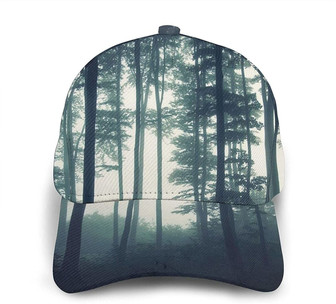 Misty Forest Classic Baseball Cap Adjustable Twill Sports Dad Hats for Unisex Hat - Thegiftio UK