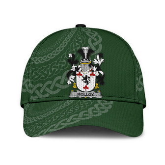 Molloy Coat Of Arms Irish Family Crest St Patrick's Day Hat Classic Cap Hat - Thegiftio UK