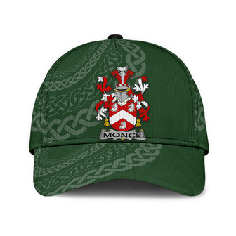 Monck Coat Of Arms Irish Family Crest St Patrick's Day Hat Classic Cap Hat - Thegiftio