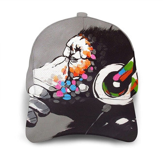 Monkey Music Print Casual Baseball Cap Adjustable Twill Sports Dad Hats for Unisex Hat - Thegiftio UK