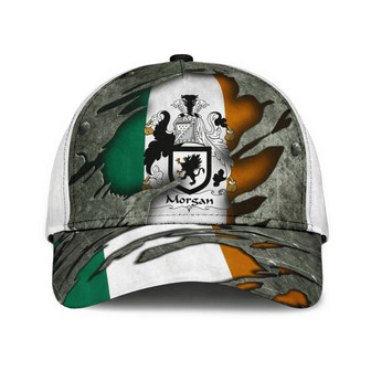 Morgan Coat Of Arms Irish Family Crest Hat Classic Cap Hat - Thegiftio UK