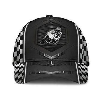 Motorcycle Racing Flag Hat Classic Cap Breathable Cap, Human Cap, Trending Cap, American Cap Hat - Thegiftio UK