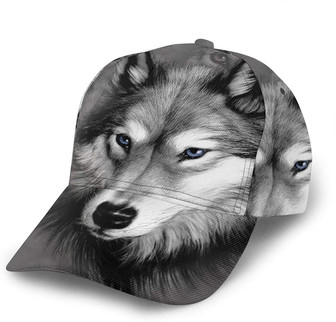 Mountain Wolf Print Casual Baseball Cap Adjustable Twill Sports Dad Hats for Unisex Hat Classic Cap Hat - Thegiftio