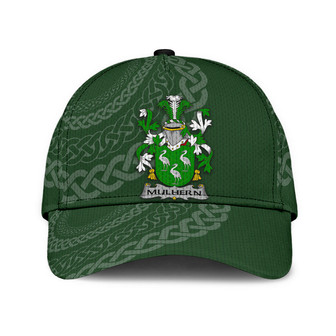 Mulhern Coat Of Arms Irish Family Crest St Patrick's Day Hat Classic Cap Hat - Thegiftio UK