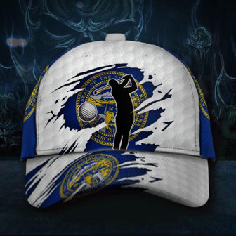 Nebraska Flag Golf Hat Great Seal Of The State Of Nebraska March 1867 Golf Caps For Men Hat - Thegiftio UK