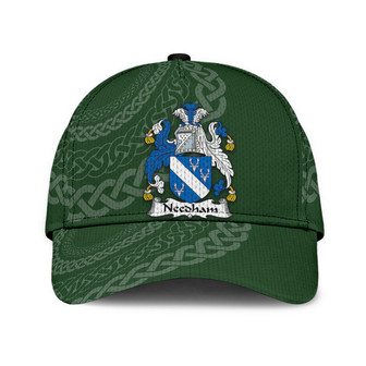Needham Coat Of Arms Irish Family Crest St Patrick's Day Hat Classic Cap Hat - Thegiftio UK