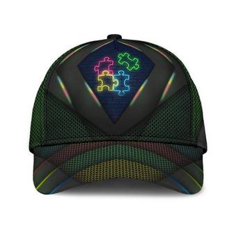 Neon Autism Carbon Hat Classic Cap Gift For Her, Human Cap, Trending Cap, American Cap Hat - Thegiftio UK